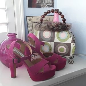 Leather STEVE MADDEN Platform Strappy High Heels